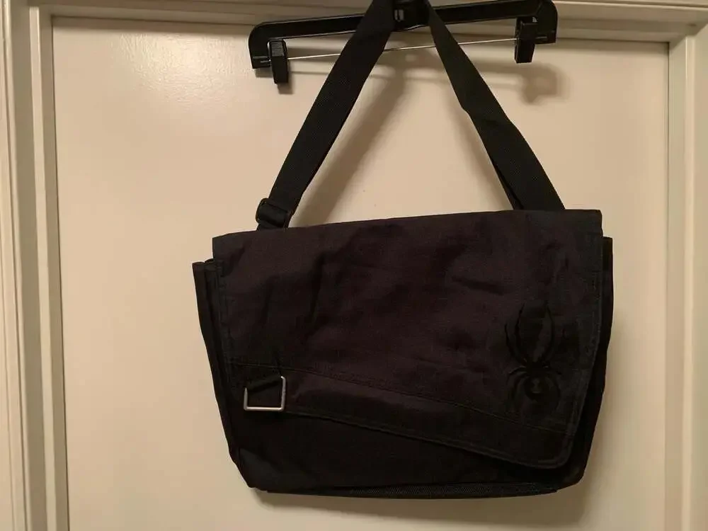 Spyder Nylon Messenger Bag Black